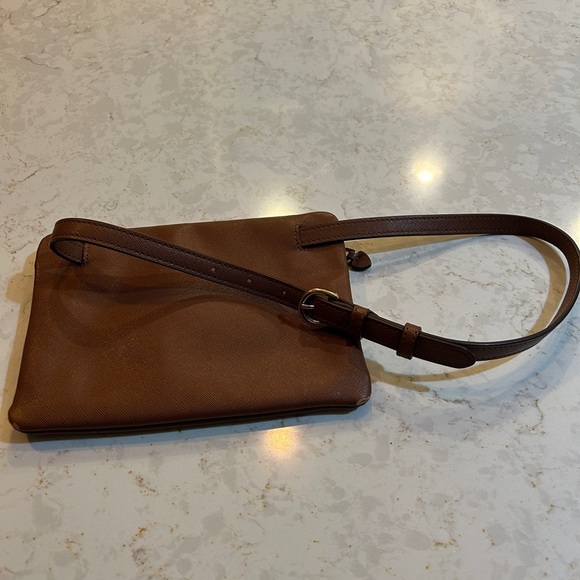 Ralph Lauren Lined Zippered Bag In Brown - Picture 6 of 11